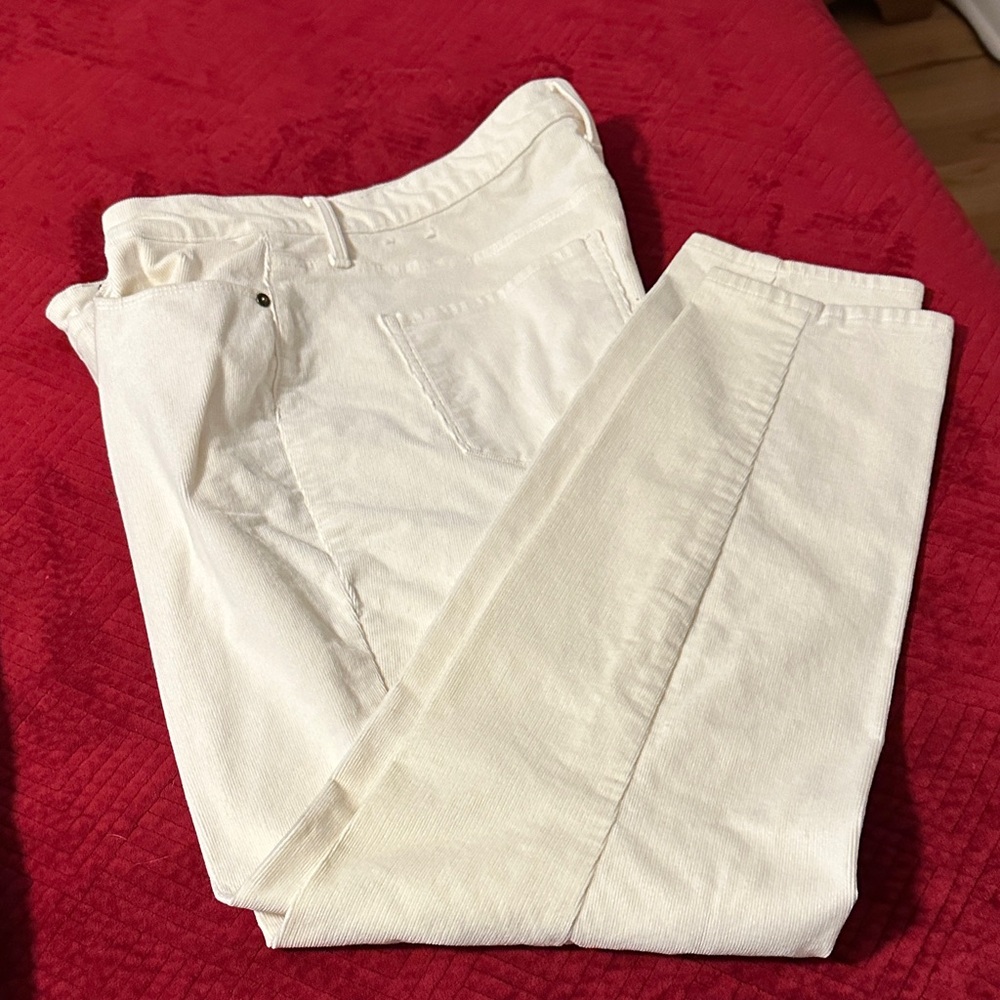 Talbots Corduroy Jeggings in Cream